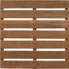 Dalle bois Pin Sylvestre Chocolat - long. 50cm x larg. 50cm x ep. 2,8cm