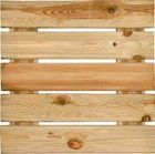 Dalle bois pin Sylvestre Naturel - long. 50cm x larg. 50 cm x ep 3,8cm