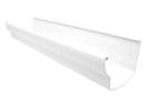Gouttiere en PVC blanc rectangulaire developpe T25 - long. 4m