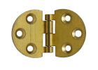 Charniere ronde laiton poli 30X47mm-blister x1