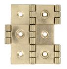 Charniere de paravent acier laitonne 60X25mm-blister x2
