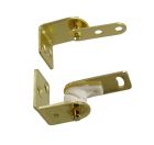 Charniere de porte 'saloon' acier laitonne-blister x1
