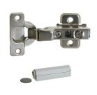 Charniere acier nickele -ouverture par pression Ø35-110°-blister x2