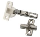 Charniere invisible acier/plastique-porte en applique diametre 35-95°-blister x2