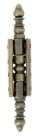 Charniere universelle de style acier bronze 70X119mm-blister x2