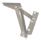 Ferrure pour abattant acier nickele-14kg-blister x2