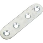Patte d'assemblage acier zingue 80X15x2mm-vrac x1