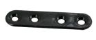 Patte d'assemblage acier plastifie noir 60X15x2mm-blister x4