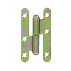 Paumelle de batiment bout rond acier zingue gauche 80X45mm-vrac x1