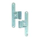 Paumelle de batiment reglable acier gauche 130X43mm-blister x2