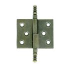 Paumelle de meuble a vase acier patine g40X50mm-blister x2