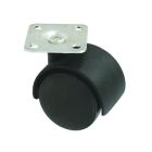 ROULETTE JUM.D40 PLAST.NOIR - VRAC CONDITIONNE de 1 PCE