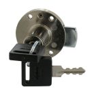 Serrure cylindrique universelle acier nickele diametre 20mm-blister x1