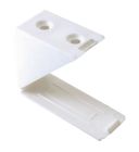 Taquet equerre plastique blanc 24x33x33mm-blister x4