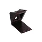 Taquet equerre plastique brun 24x23x23mm-blister x12