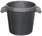 POUBELLE DE CHANTIER 75 LITRES TOUT CAOUTCHOUC