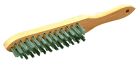 BROSSE METALLIQUE A MANCHE 4 RANGS INOX