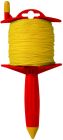 CORDEAU SUR ENROULEUR 100M FIL 1,5MM TRESSE JAUNE
