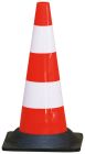 CONE PLASTIQUE 50CM PIED CAOUTCHOUC 1,850KG