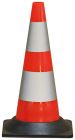 CONE PLASTIQUE FLUO 50CM RETRO CLASSE 2 1,850KG