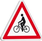 PANNEAUX PERMANENTS SUPPORTS A21-700-Classe 1-Debouche de cyclistes (droite/gauche)