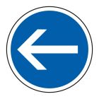 PANNEAUX PERMANENTS SUPPORTS B21-2-450-Classe 1-Obligation de tourner a gauche