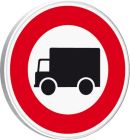 PANNEAUX PERMANENTS SUPPORTS B8-450-Classe 1-Interdit aux transports de marchandises