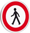 PANNEAUX PERMANENTS SUPPORTS B9a-650-Classe 1-Acces interdit aux pietons