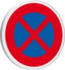 PANNEAUX PERMANENTS SUPPORTS B6d-650-Classe 1-Arret et stationnement interdits