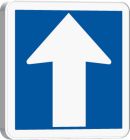 PANNEAUX PERMANENTS SUPPORTS C12-500X500-Classe 1-Circulation a sens unique