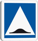 PANNEAUX PERMANENTS SUPPORTS C27-500X500-Classe 1-Ralentisseur de type dos d'ane