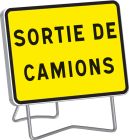PANNEAU TEMPORAIRE SUPPORTS KC1 T1 SORTIE DE CAMIONS
