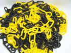 CHAINE PLASTIQUE JAUNE/NOIRE Nø6 (ML)