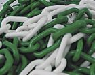 CHAINE PLASTIQUE VERTE/BLANCHE Nø6 (ML)