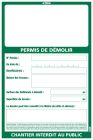 PERMIS DE DEMOLIR 1200X800MM