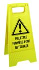 CHEVALET ECO 'TOILETTES FERMEES POUR NETTOYAGE'