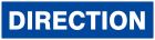 SIGNALISATION EXTERIEURE ET INTERIEURE DIRECTION l 200 L 52mm - Plaque en PS Choc.