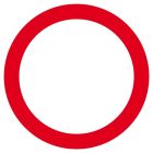 SIGNALISATION EXTERIEURE ET INTERIEURE INTERDIT A TOUT VEHICULE D.300mm - Adhesif