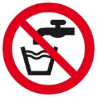 SIGNALISATION EXTERIEURE ET INTERIEURE EAU NON POTABLE D.180mm - Plaque en PS Choc.