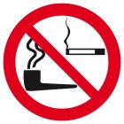 SIGNALISATION EXTERIEURE ET INTERIEURE TABAC INTERDIT D.300mm - Plaque en PS Choc.