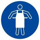 SIGNALISATION EXTERIEURE ET INTERIEURE TABLIER DE PROTECTION OBLIGATOIRE D.300mm - Plaque en PS Choc.