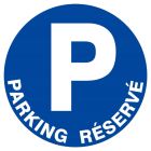 SIGNALISATION EXTERIEURE ET INTERIEURE PARKING RESERVE D.300mm - Plaque en PS Choc.