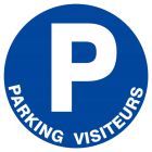 SIGNALISATION EXTERIEURE ET INTERIEURE PARKING VISITEURS D.300mm - Plaque en PS Choc.