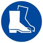 SIGNALISATION EXTERIEURE ET INTERIEURE CHAUSSURES DE SECURITE OBLIGATOIRES D.300mm - Plaque en PS Choc.