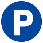 SIGNALISATION EXTERIEURE ET INTERIEURE PARKING D.80mm - Plaque en PS Choc. - Pictogramme