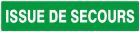 SIGNALISATION EXTERIEURE ET INTERIEURE ISSUE DE SECOURS l 330 L 75mm - Plaque en PS Choc.