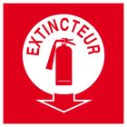 SIGNALISATION EXTERIEURE ET INTERIEURE EXTINCTEUR N° 2 200X200mm - Plaque en PS Choc.