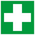 SIGNALISATION EXTERIEURE ET INTERIEURE POSTE DE PREMIER SECOURS. 200X200mm - Plaque en PS Choc.