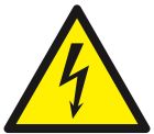 SIGNALISATION EXTERIEURE ET INTERIEURE DANGER ELECTRIQUE 300X300X300mm - Plaque en PS Choc.