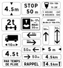 PANNEAUX PERMANENTS SUPPORTS PANONCEAU M-700X200-Classe 1-Picto ou Texte a specifier